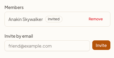 Share & Collaborate feature