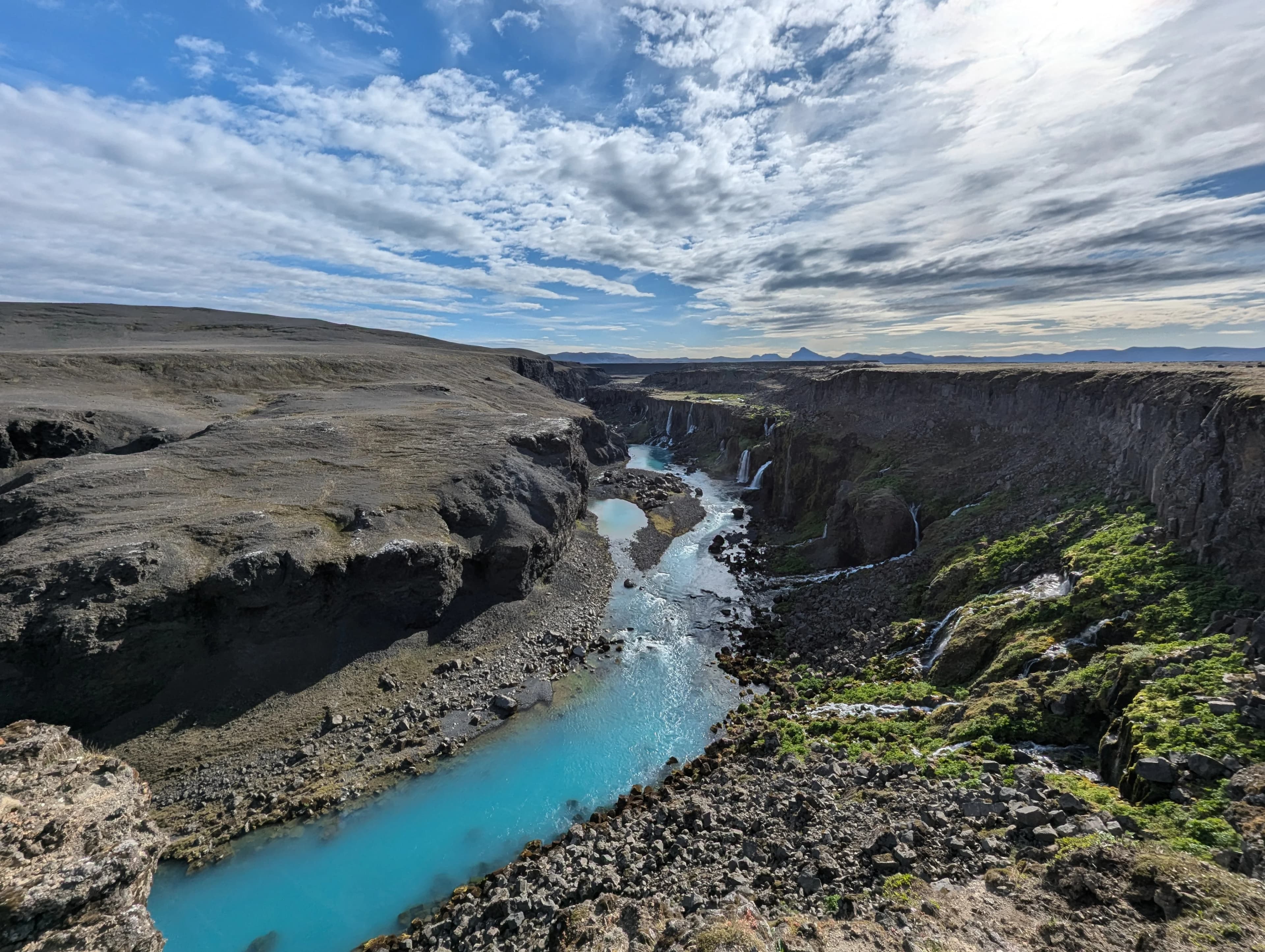 Scenic road trip landscape
