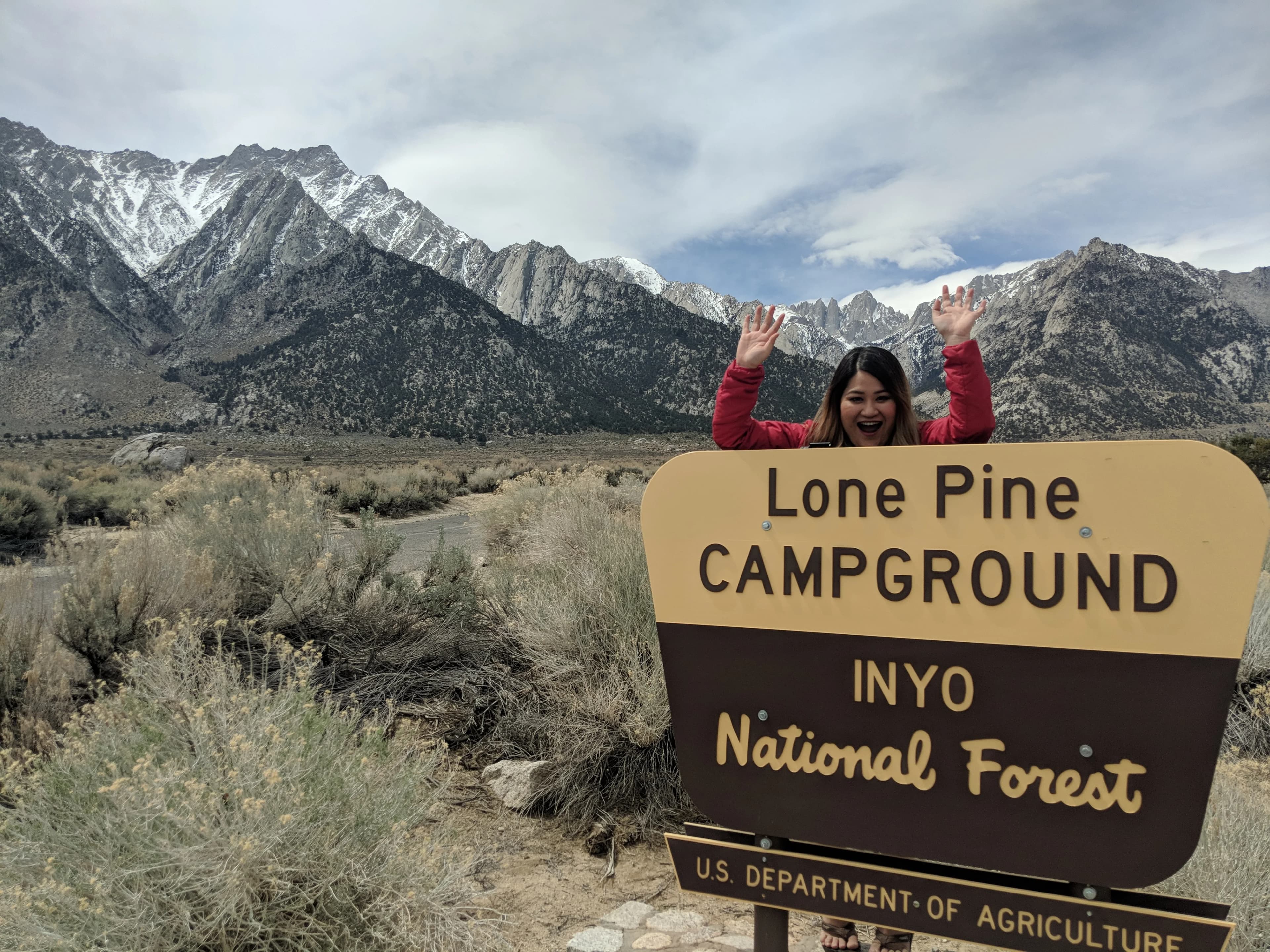Lone pine campground picture