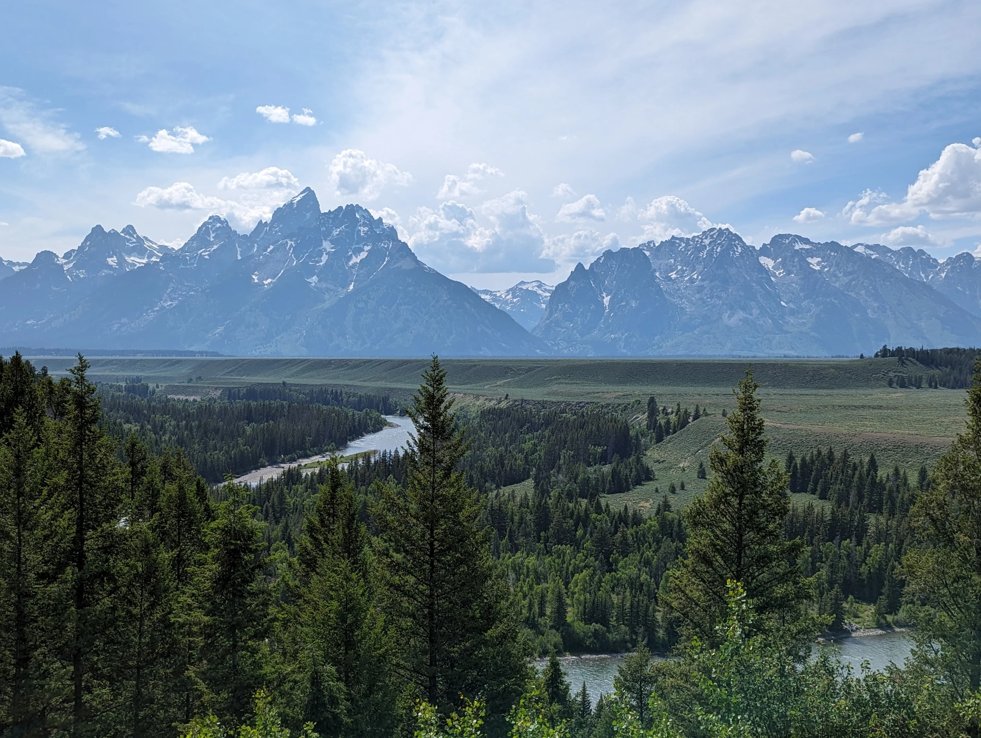 Scenic road trip landscape